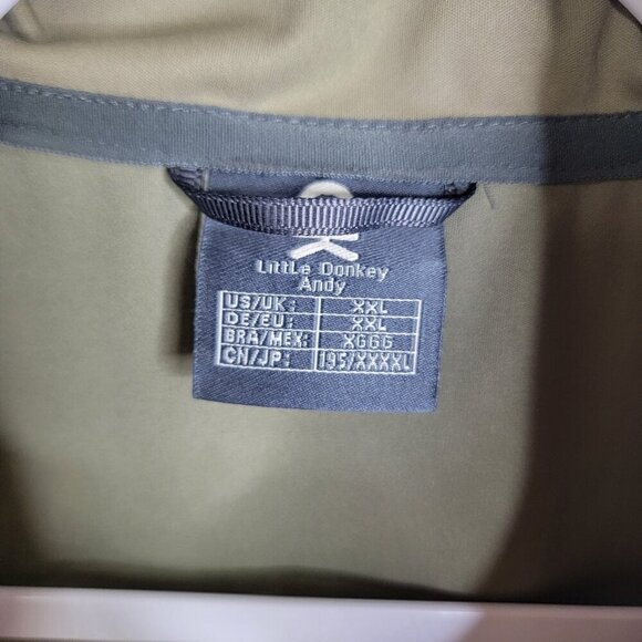 Little Donkey Andy Vest Men's Softshell Full Zip XXL Golf Vest Tan Orange - Picture 3 of 6